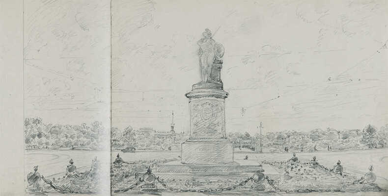 Кучумов Василий Никитич. Альбом из 33 листов с видами Санкт-Петербурга